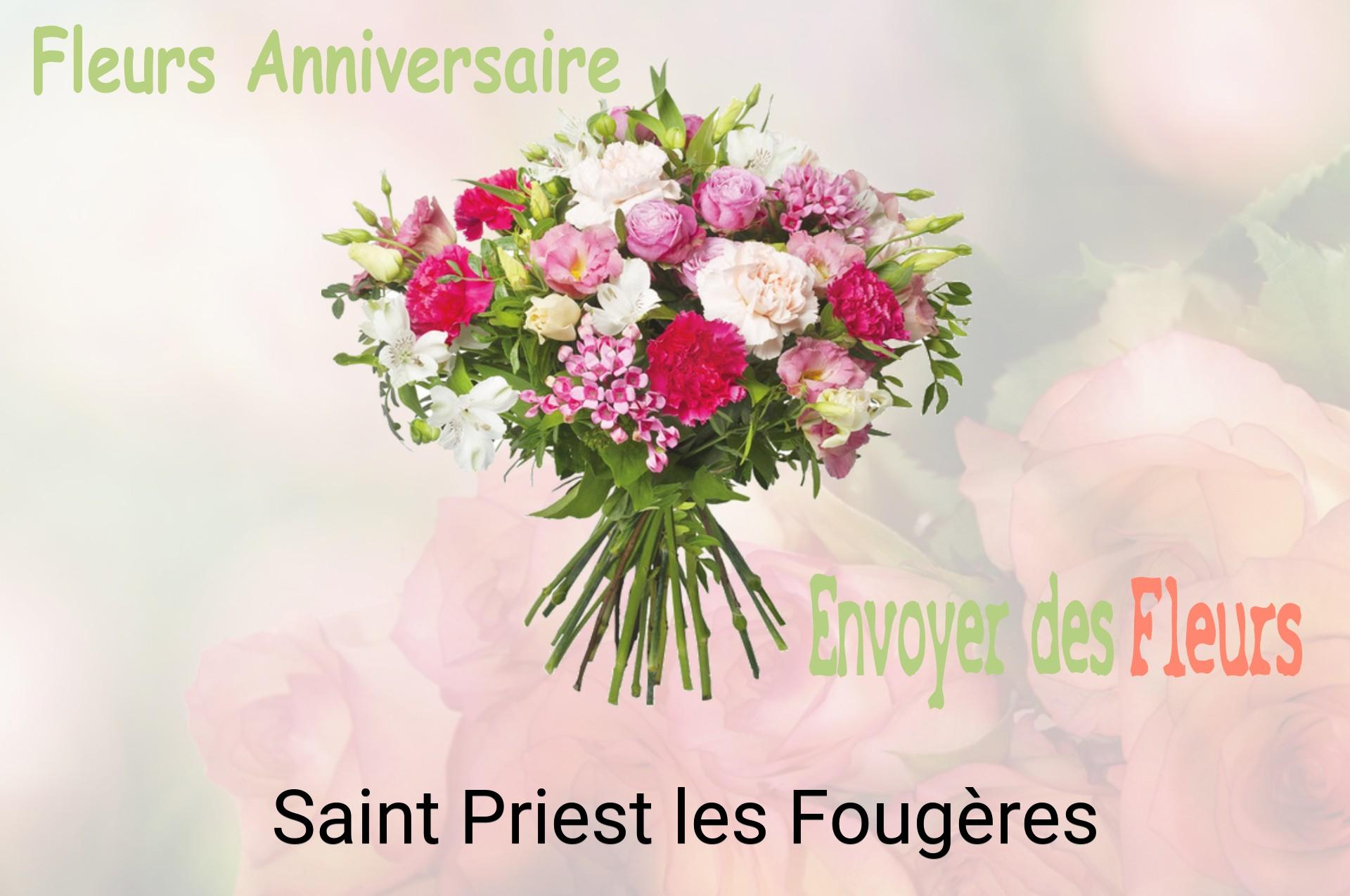 Bouquet de fleurs d’anniversaire livré à Saint-Priest-les-Fougères