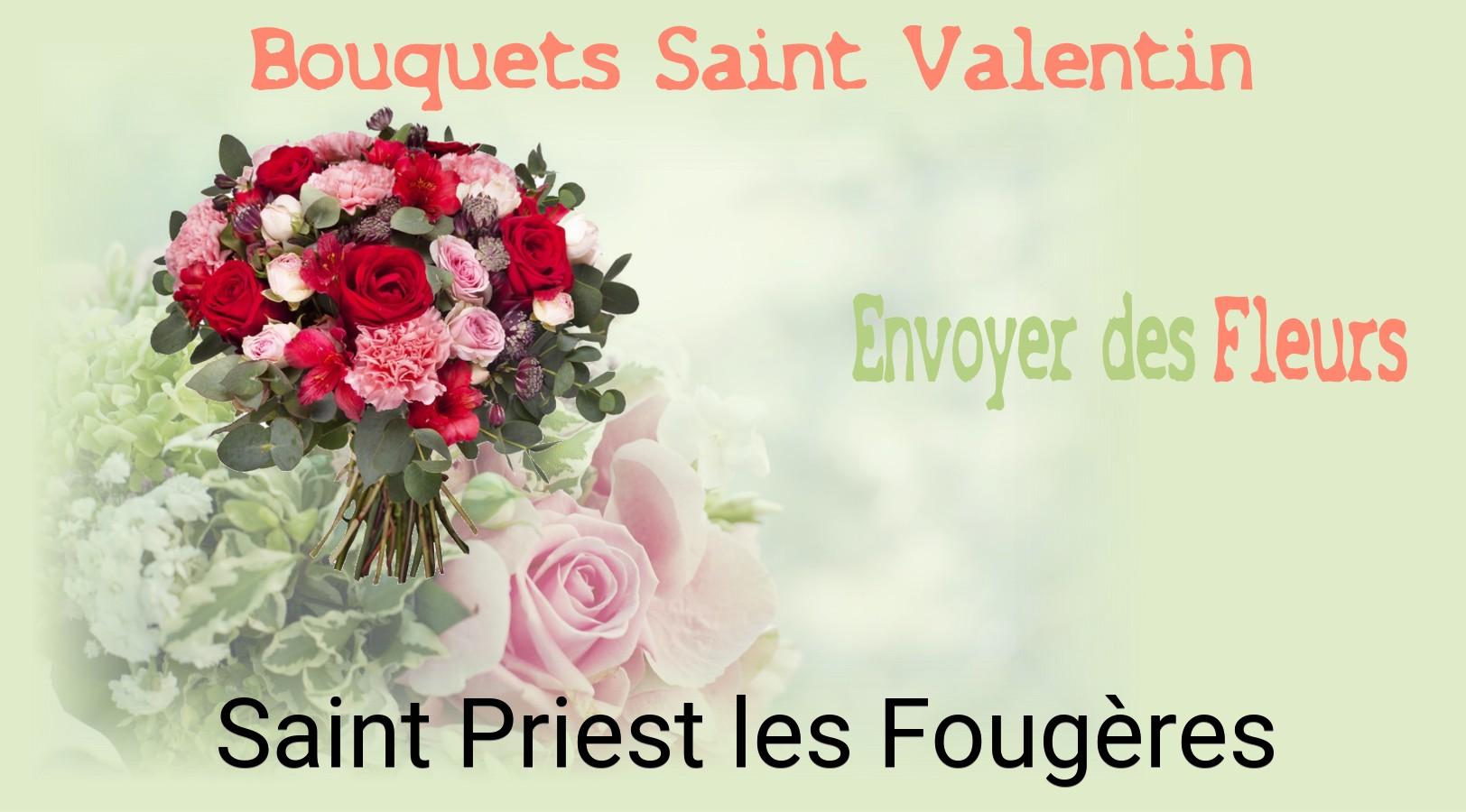Roses de Saint-Valentin livrées à Saint-Priest-les-Fougères